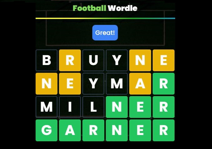 Football Wordle - Immaculate Grid